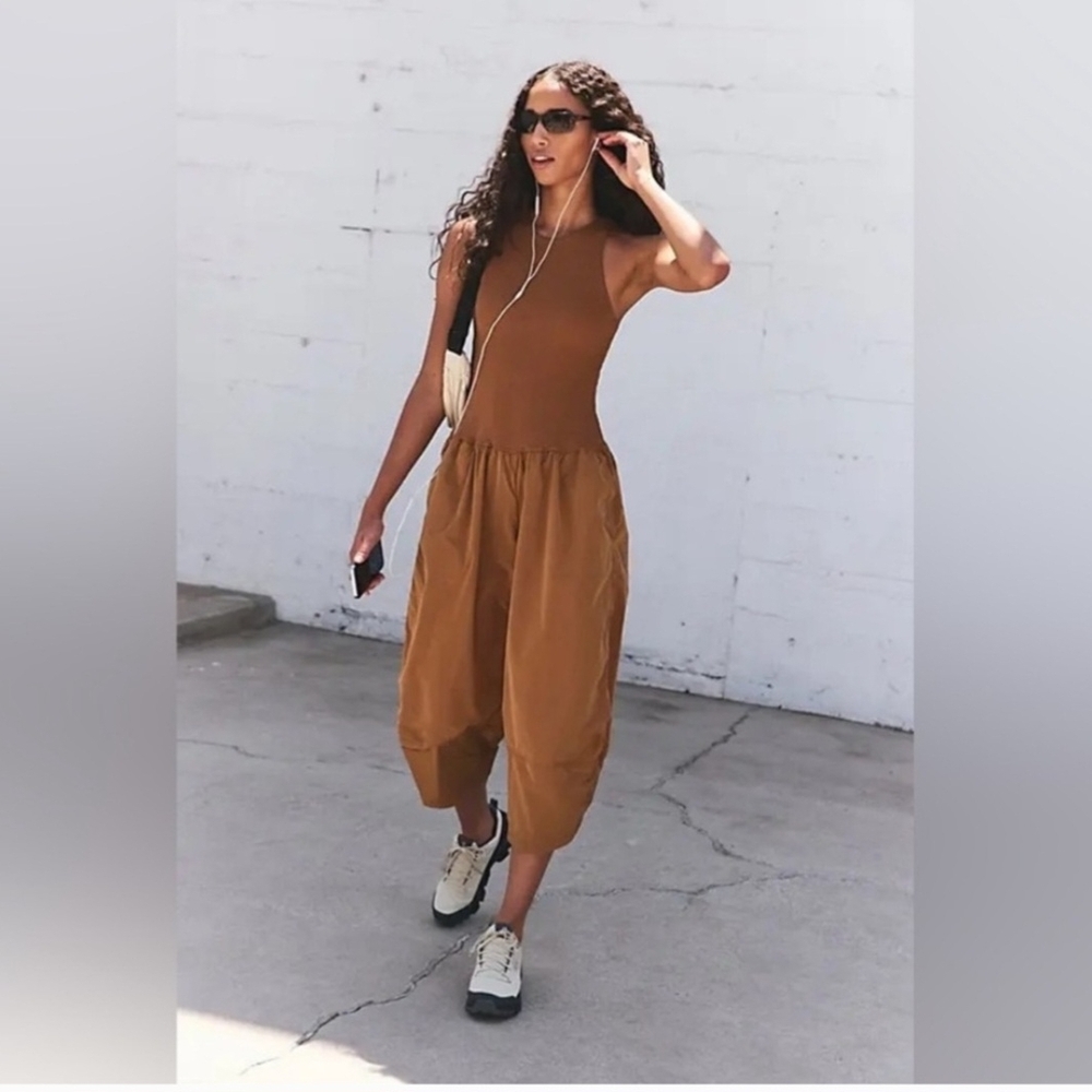 Stylish Free People Plie Jumpsuit Large